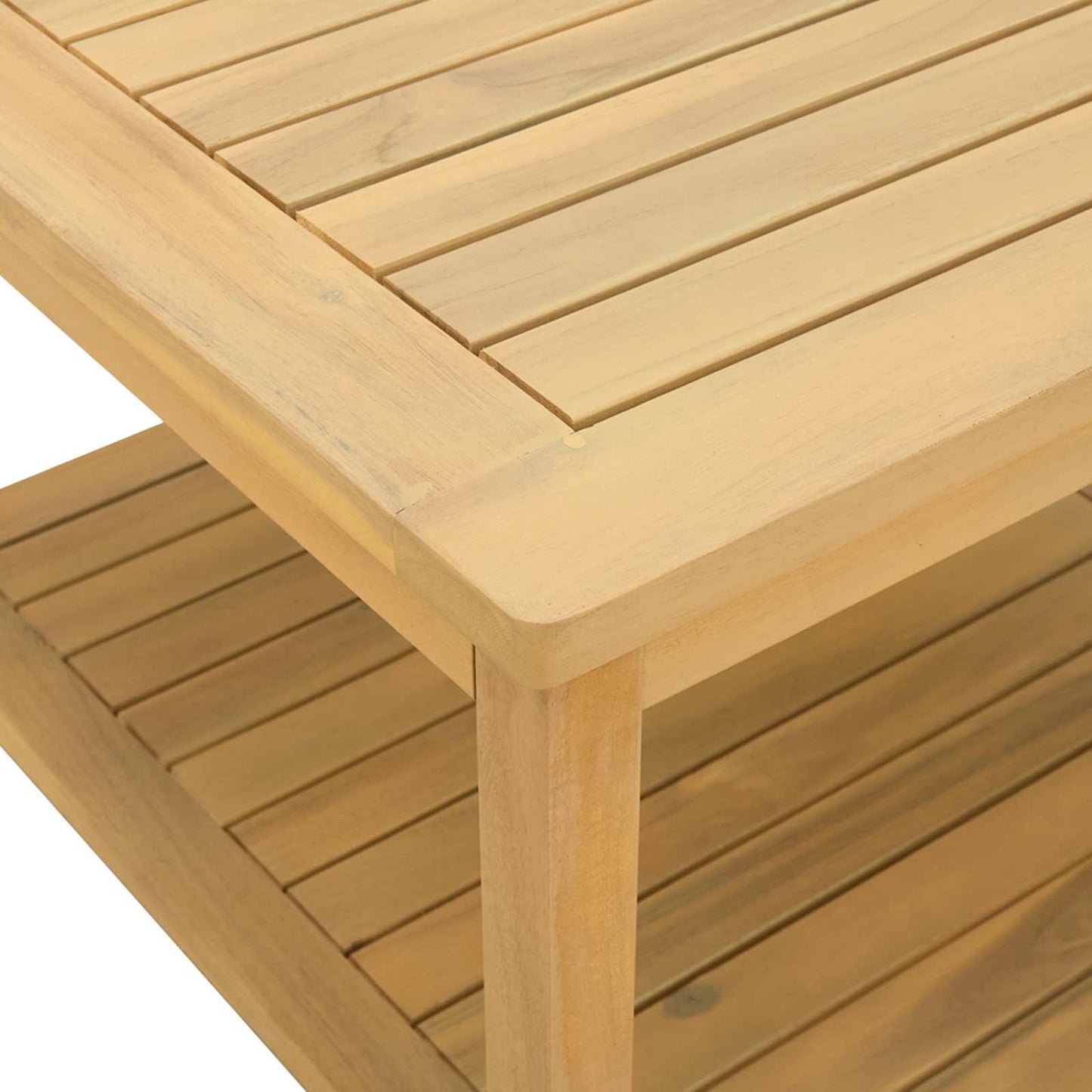 vidaXL Τραπεζάκι Πλευράς Φυσικό Λάδι 60 x 60 x 45 cm