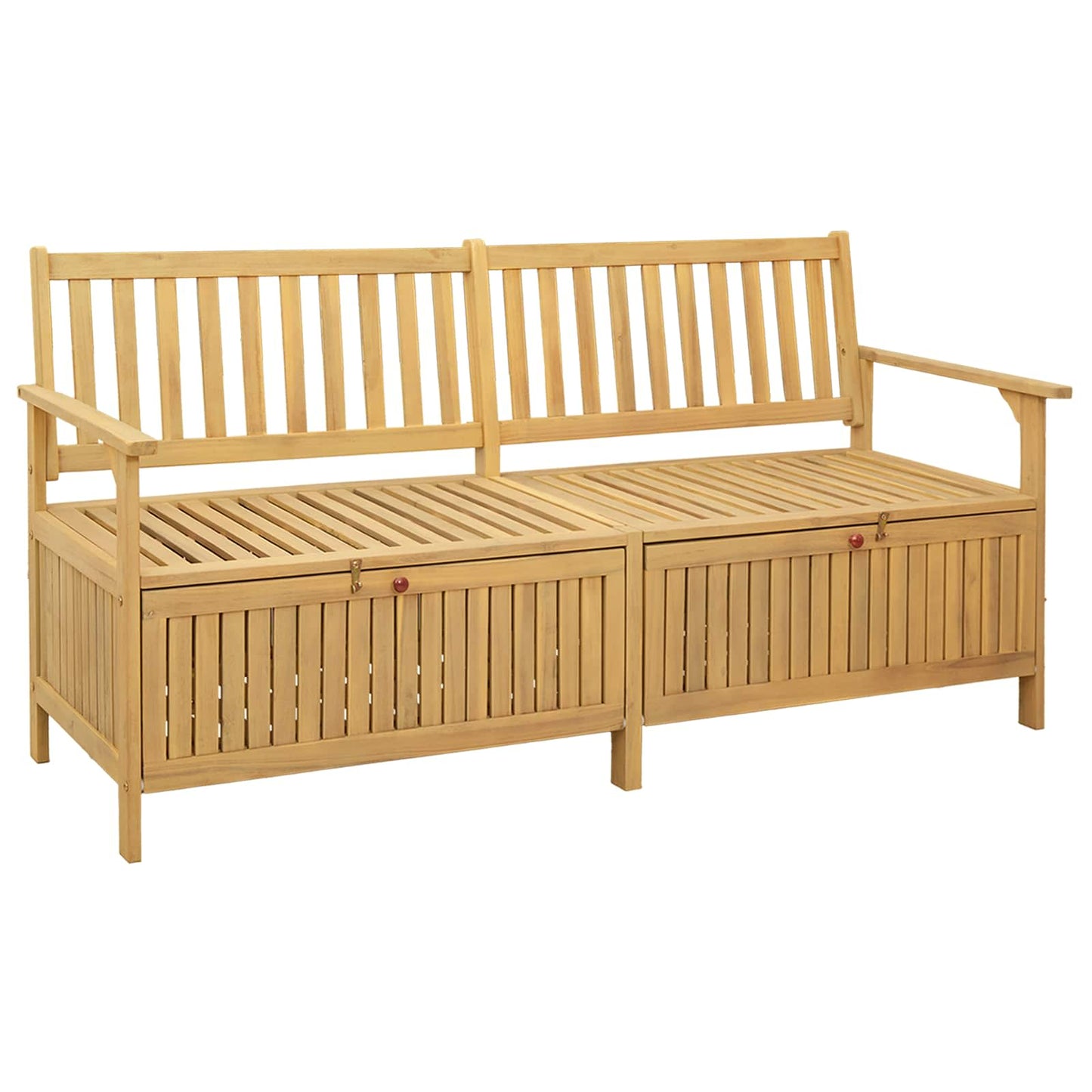 vidaXL Παγκάκι με αποθήκευση με πόρτα 170 x 63 x 84 cm Σταθερή Ακακία