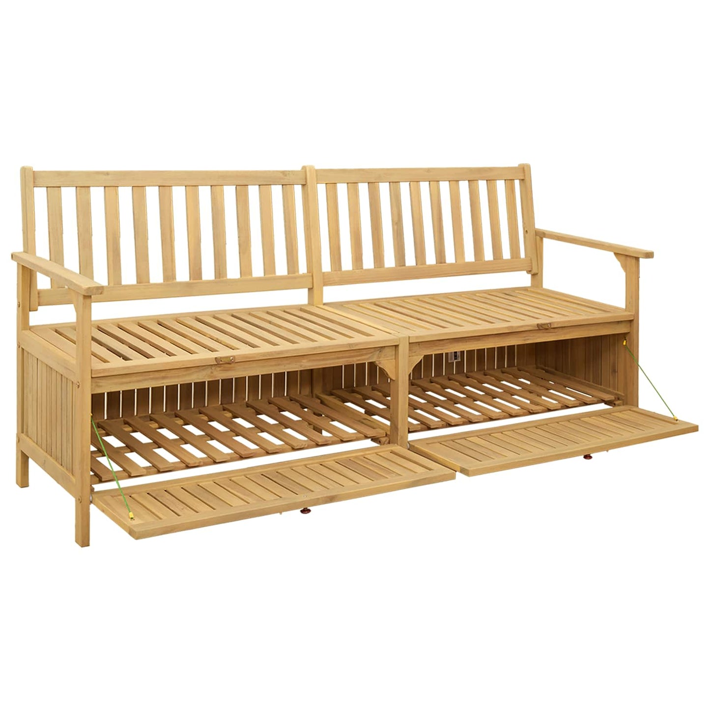 vidaXL Παγκάκι με αποθήκευση με πόρτα 170 x 63 x 84 cm Σταθερή Ακακία