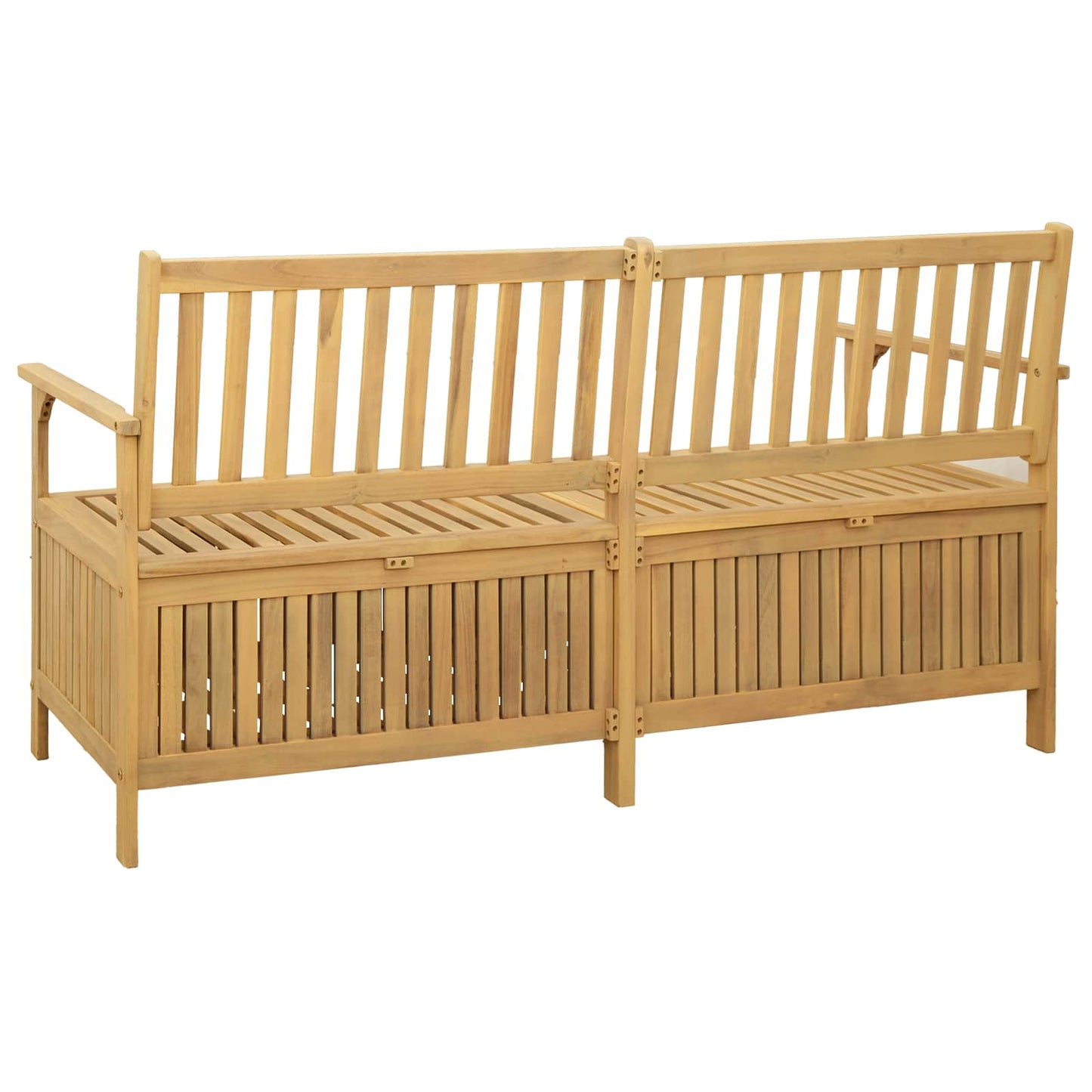 vidaXL Παγκάκι με αποθήκευση με πόρτα 170 x 63 x 84 cm Σταθερή Ακακία
