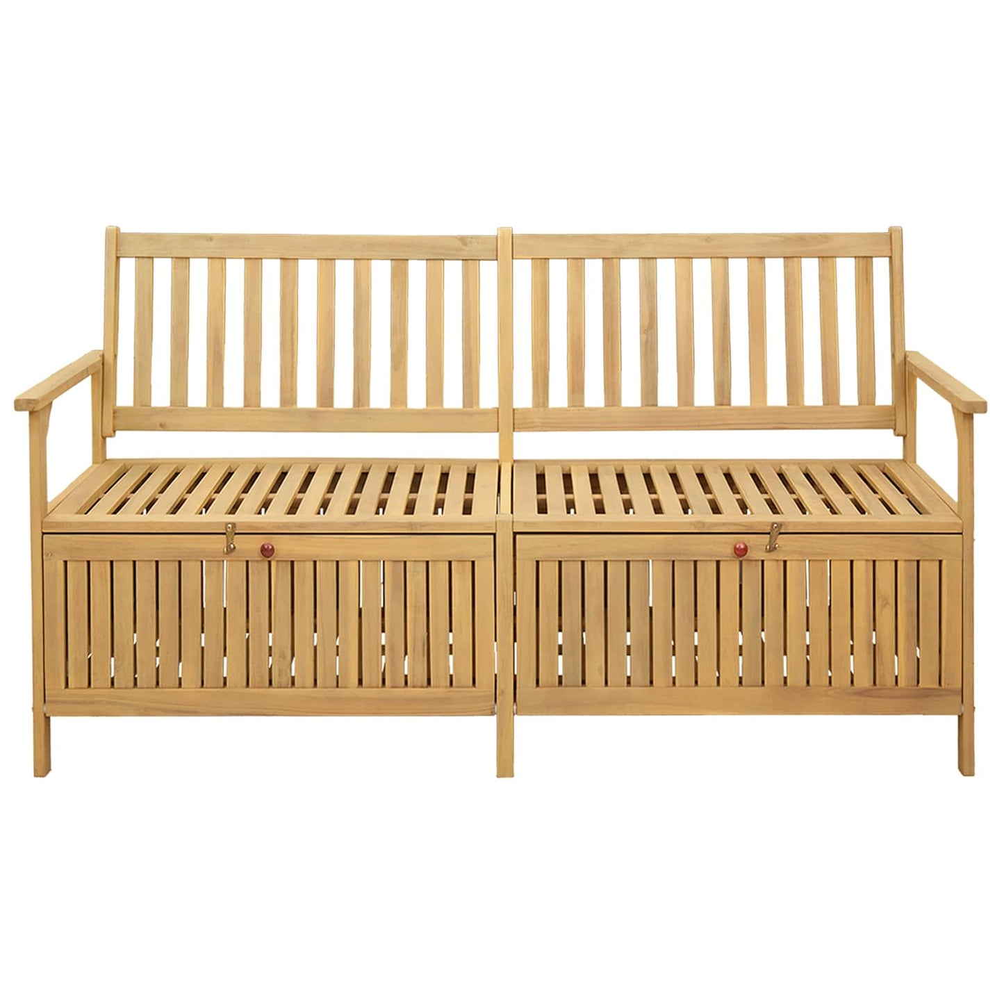vidaXL Παγκάκι με αποθήκευση με πόρτα 170 x 63 x 84 cm Σταθερή Ακακία