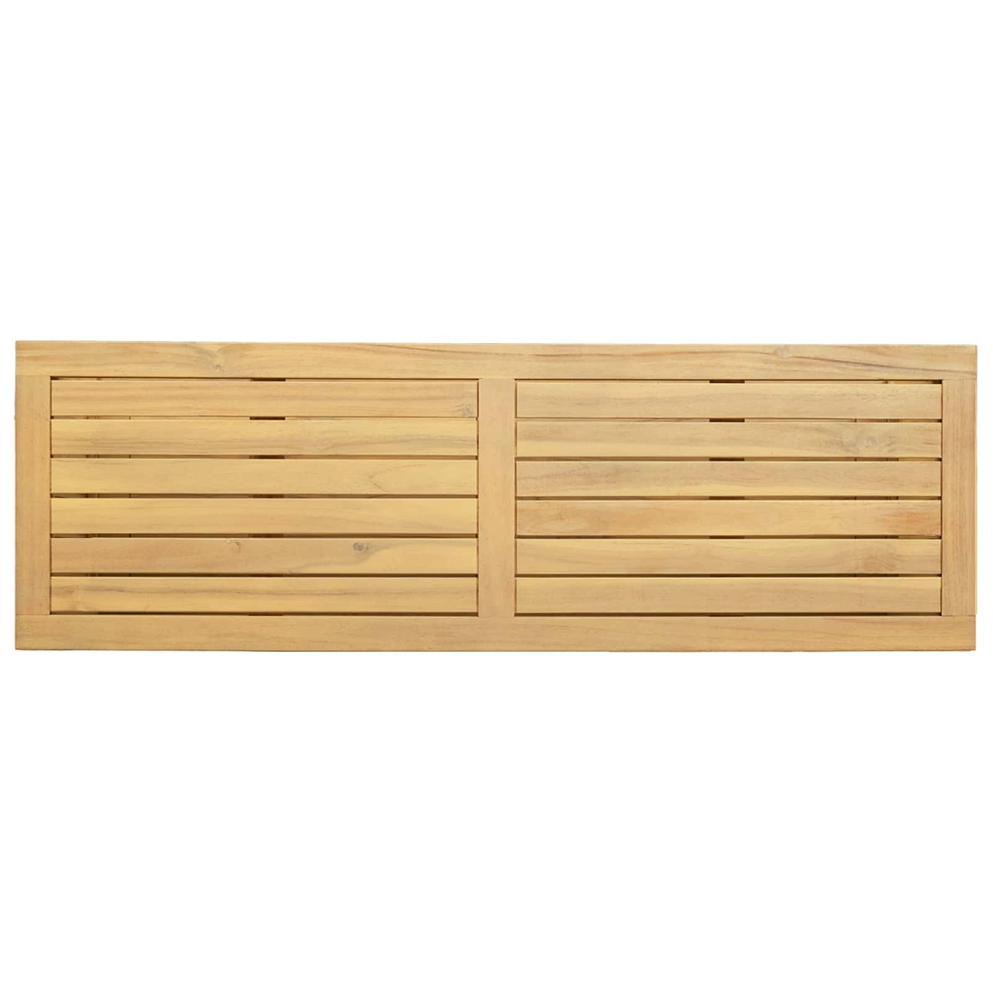 vidaXL Τραπέζι κονσόλας κήπου με ράφι Ανοιχτό ακασία 110 x 35 x 75 cm