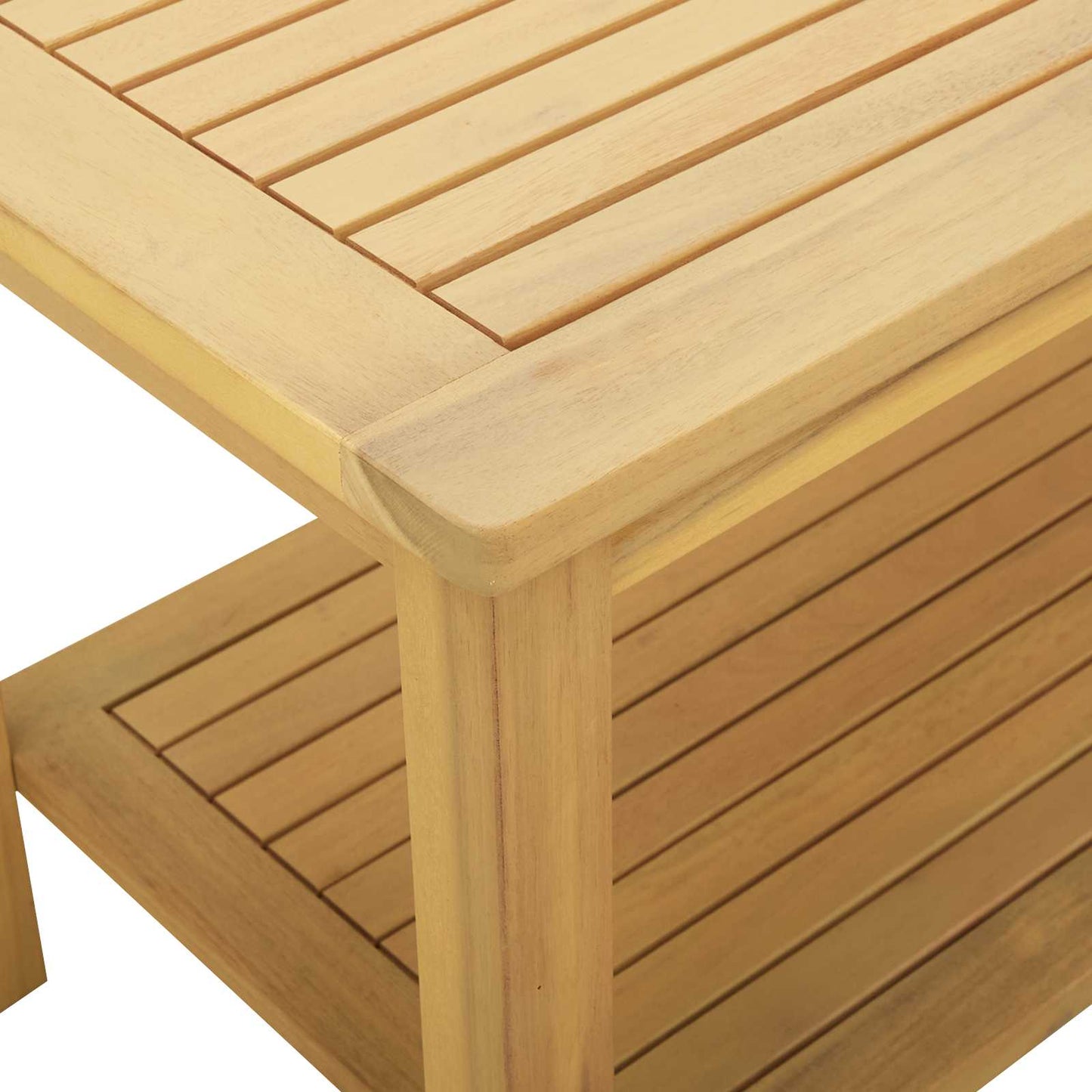 vidaXL Τραπεζάκι Πλευράς Φυσικό Λάδι 90 x 50 x 45 cm