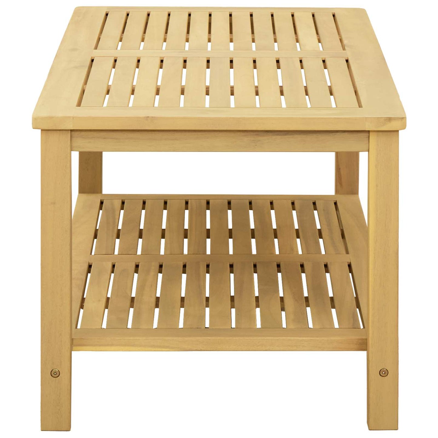 vidaXL Τραπεζάκι Πλευράς Φυσικό Λάδι 90 x 50 x 45 cm