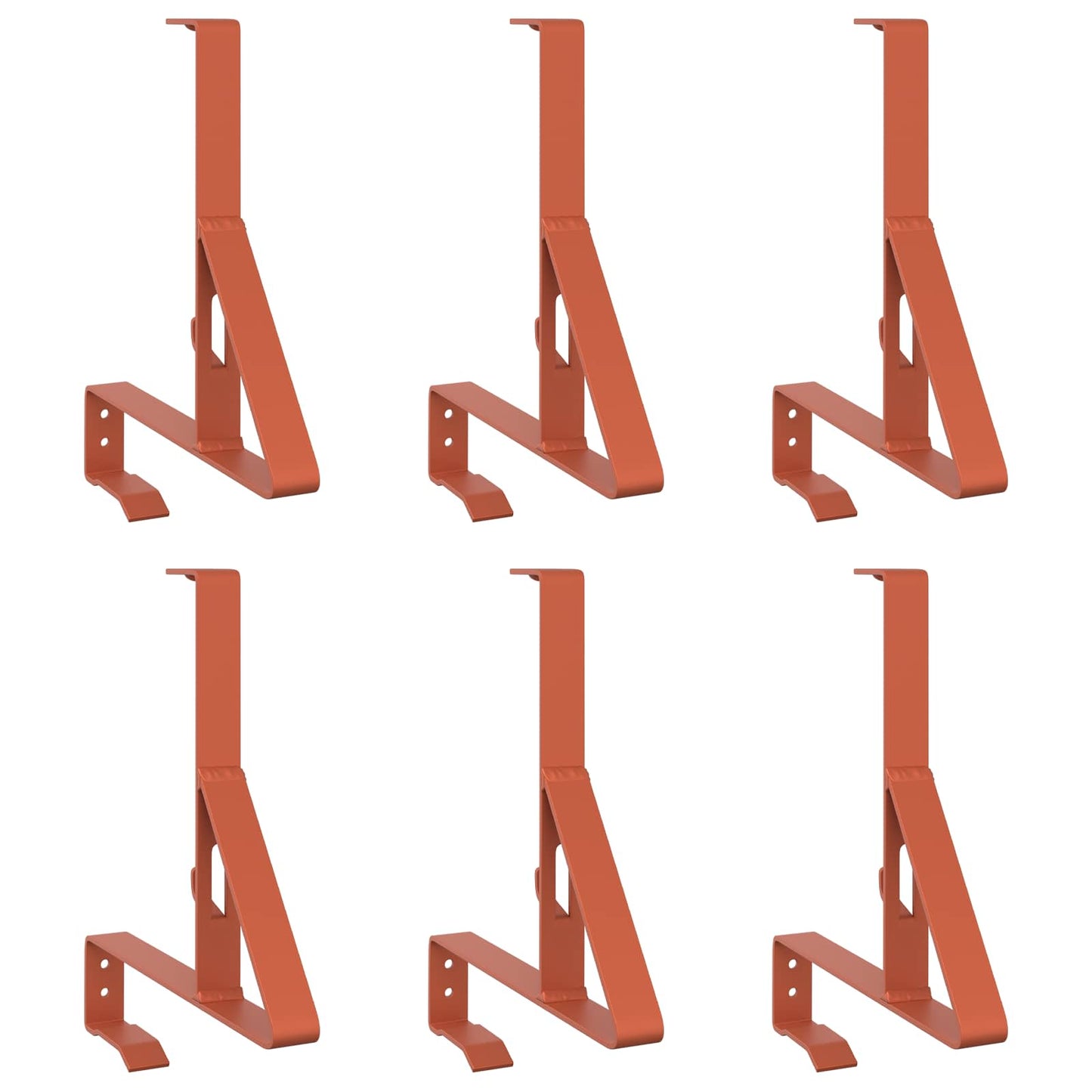 vidaXL Υποστήριξη Φράχτη Χιονιού Κόκκινο 29,5 x 3 x 34,5 εκ Ατσάλι