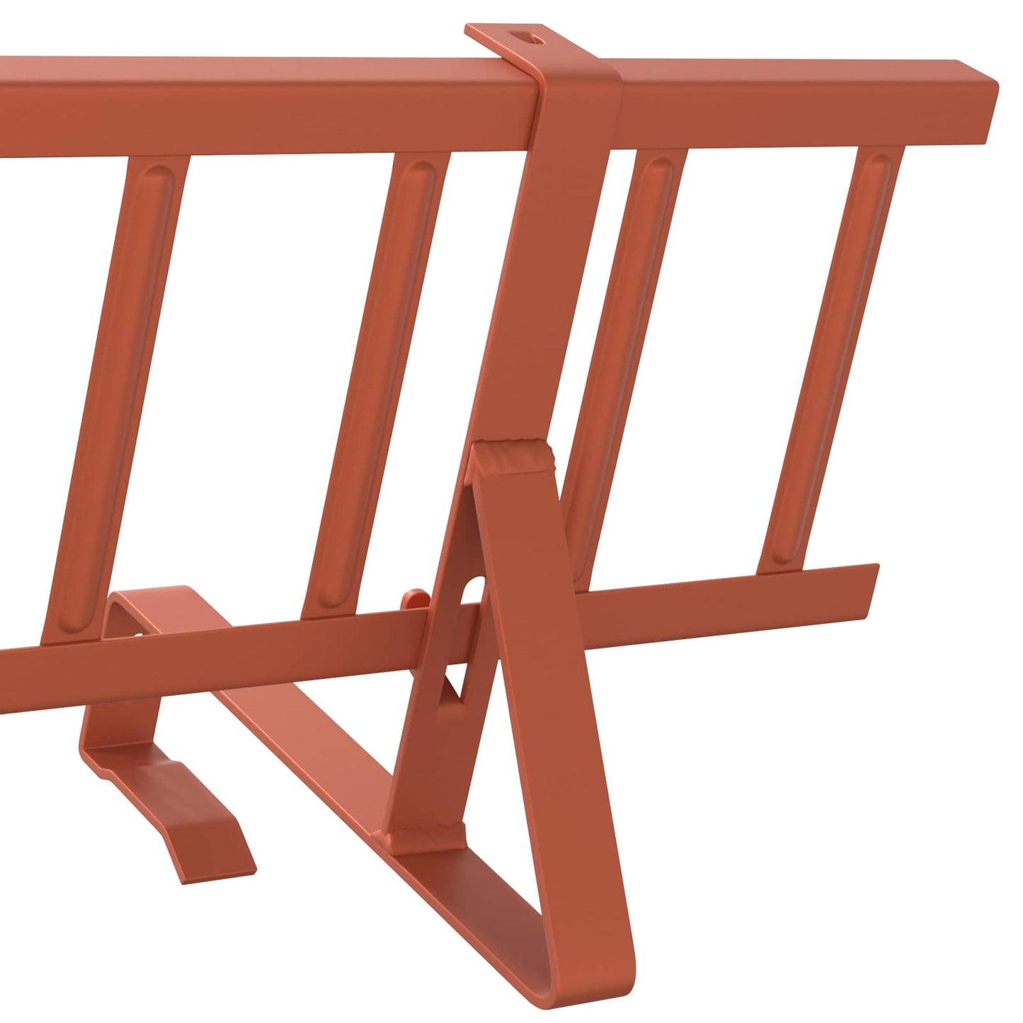 vidaXL Φρουρός χιονιού οροφής Κόκκινο 800 x 29,5 x 34,5 εκ Ατσάλι