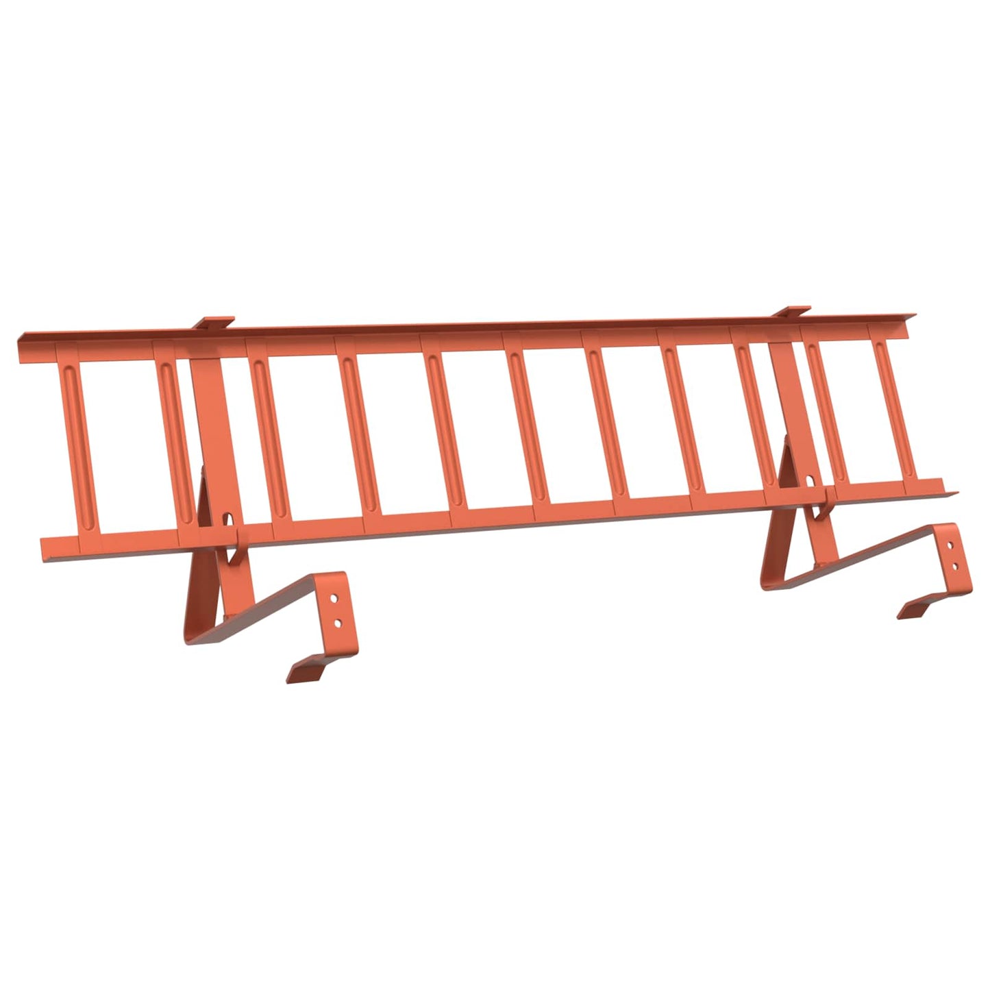 vidaXL Φρουρός χιονιού οροφής Κόκκινο 800 x 29,5 x 34,5 εκ Ατσάλι