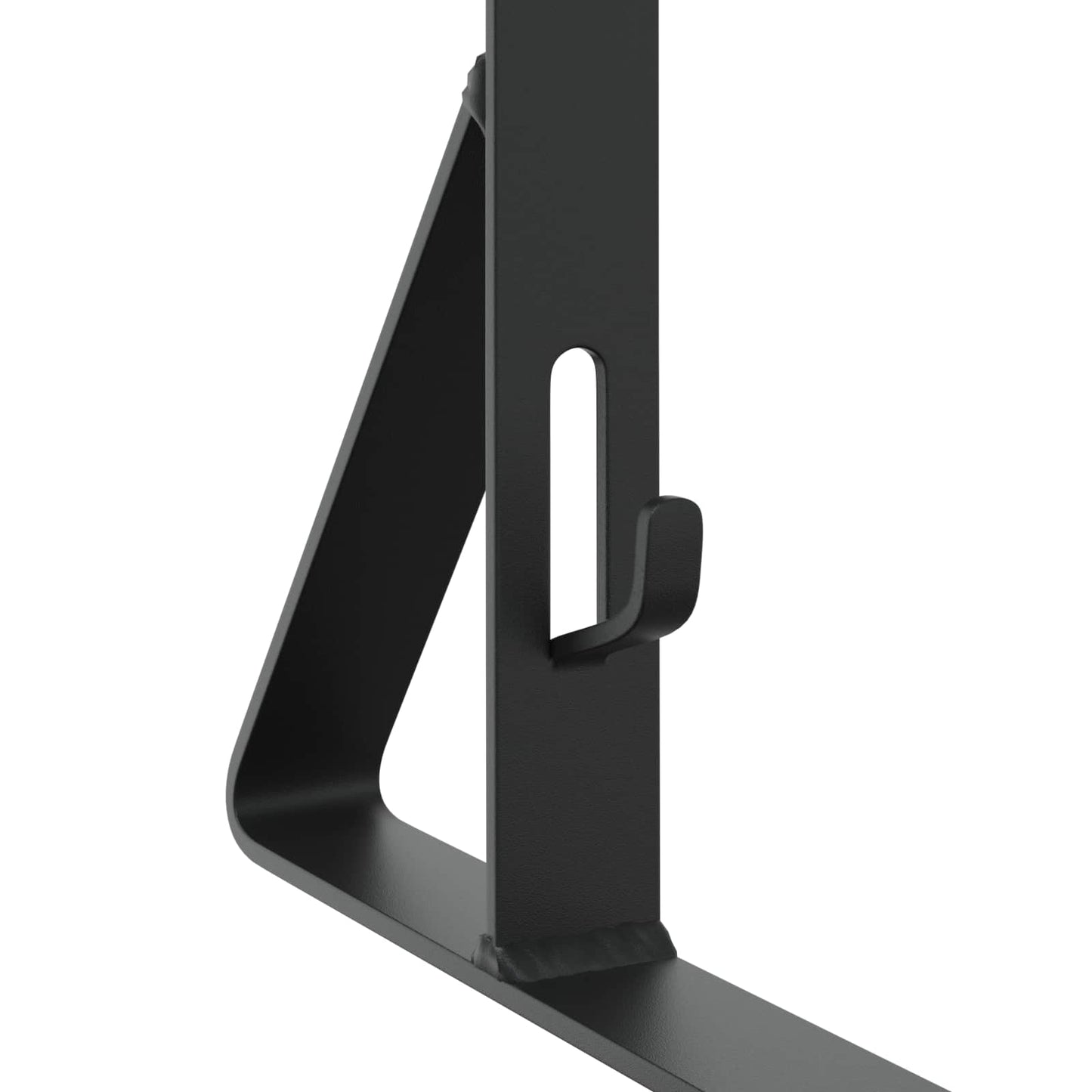 vidaXL Υποστήριξη Φράχτη Χιονιού 2 pcs Μαύρο 29,5 x 3 x 34,5 εκ Ατσάλι