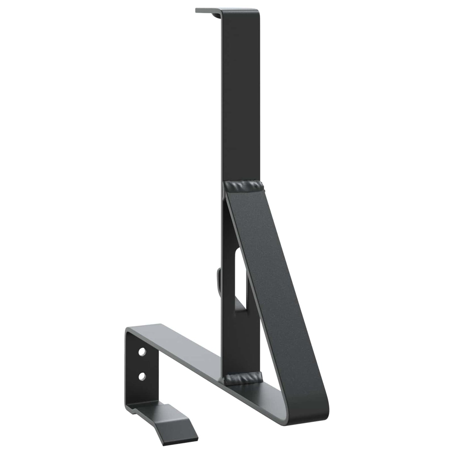 vidaXL Υποστήριξη Φράχτη Χιονιού 6 pcs Μαύρο 29,5 x 3 x 34,5 εκ Ατσάλι