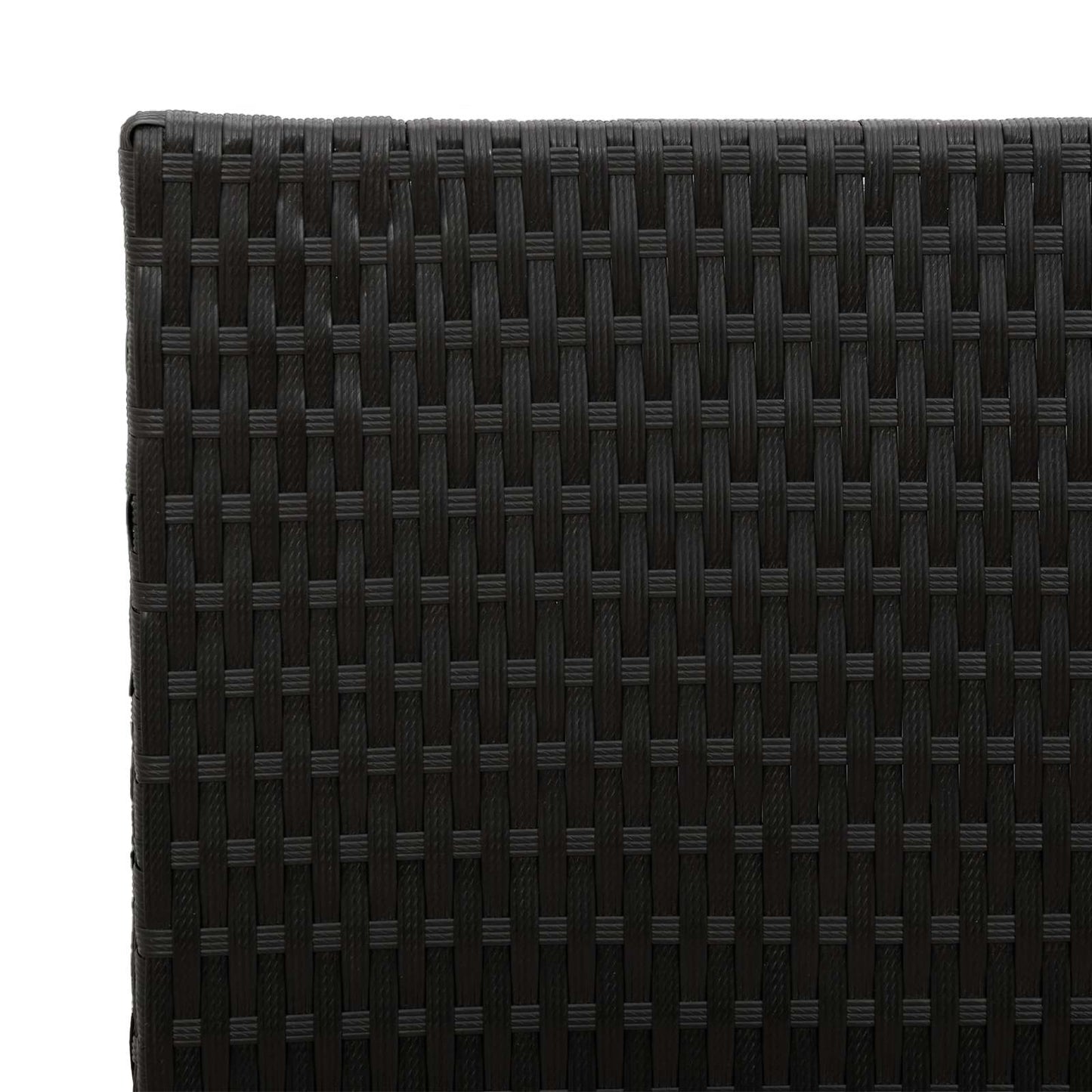 vidaXL Ψηλός γλάστρα Μαύρο 55 x 22 x 70 εκ συνθετικό ρατάν