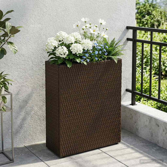 vidaXL Ψηλός γλάστρα 55 x 22 x 70 εκ Ναι