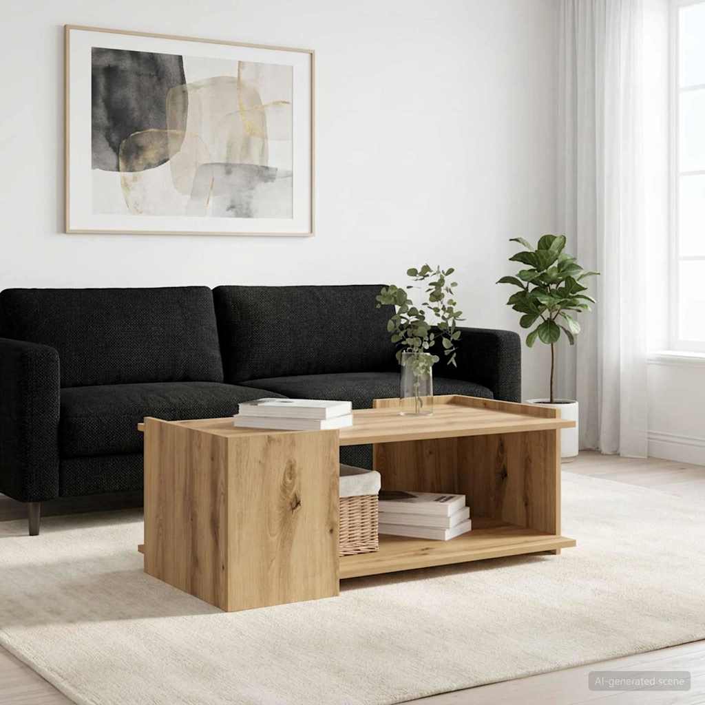 vidaXL Τραπεζάκι σαλονιού Artisan Δρυς 90 x 50 x 33 εκ.