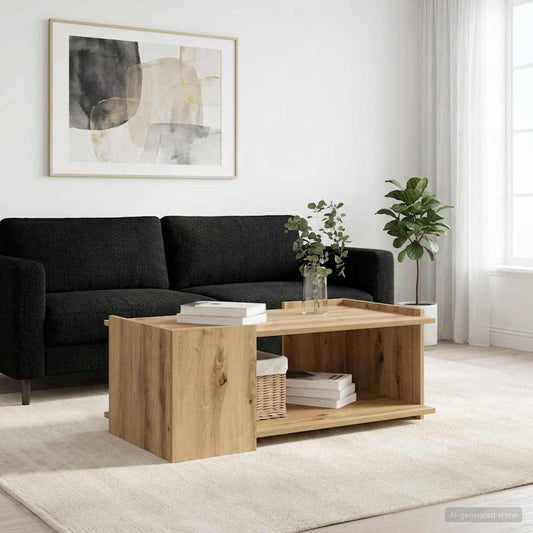 vidaXL Τραπεζάκι σαλονιού Artisan Δρυς 90 x 50 x 33 εκ.