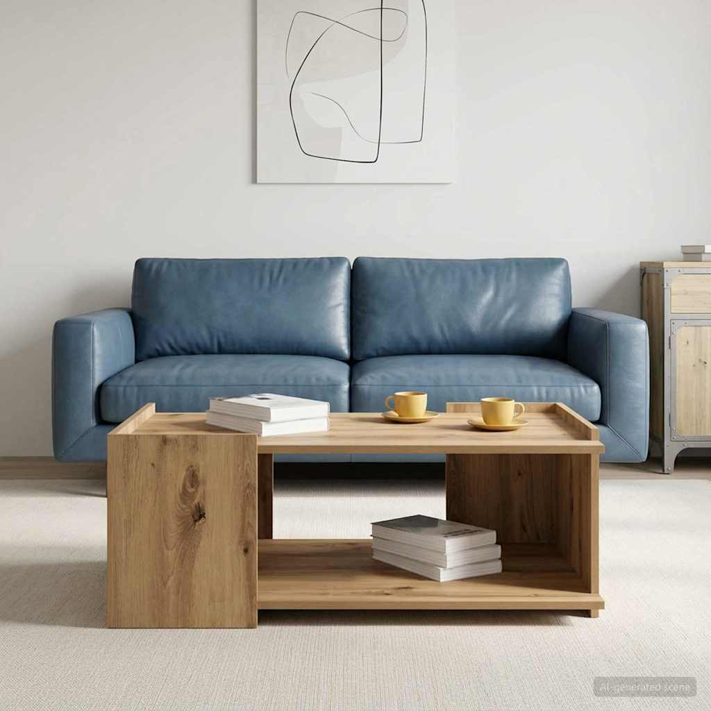 vidaXL Τραπεζάκι σαλονιού Artisan Δρυς 90 x 50 x 33 εκ.
