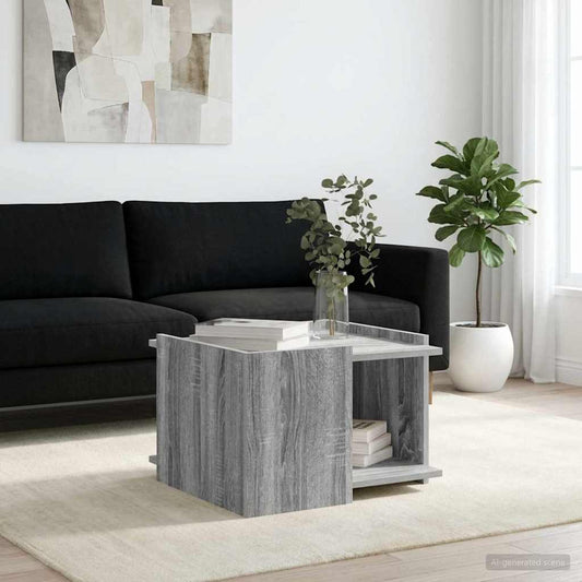 vidaXL Τραπεζάκι σαλονιού Γκρι Sonoma 50,5 x 50 x 33 εκ.