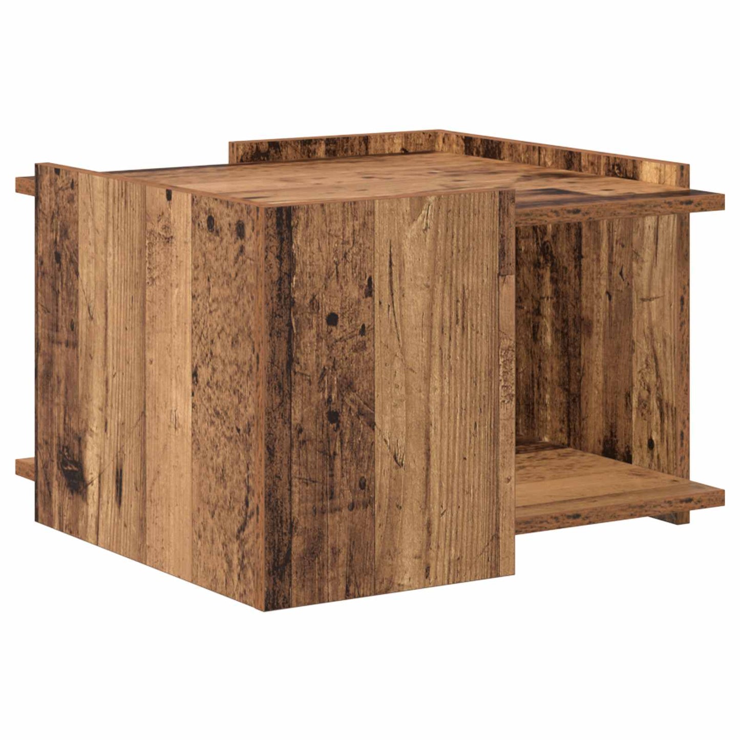 vidaXL Τραπεζάκι σαλονιού Παλαιωμένο ξύλο 50,5 x 50 x 33 εκ.