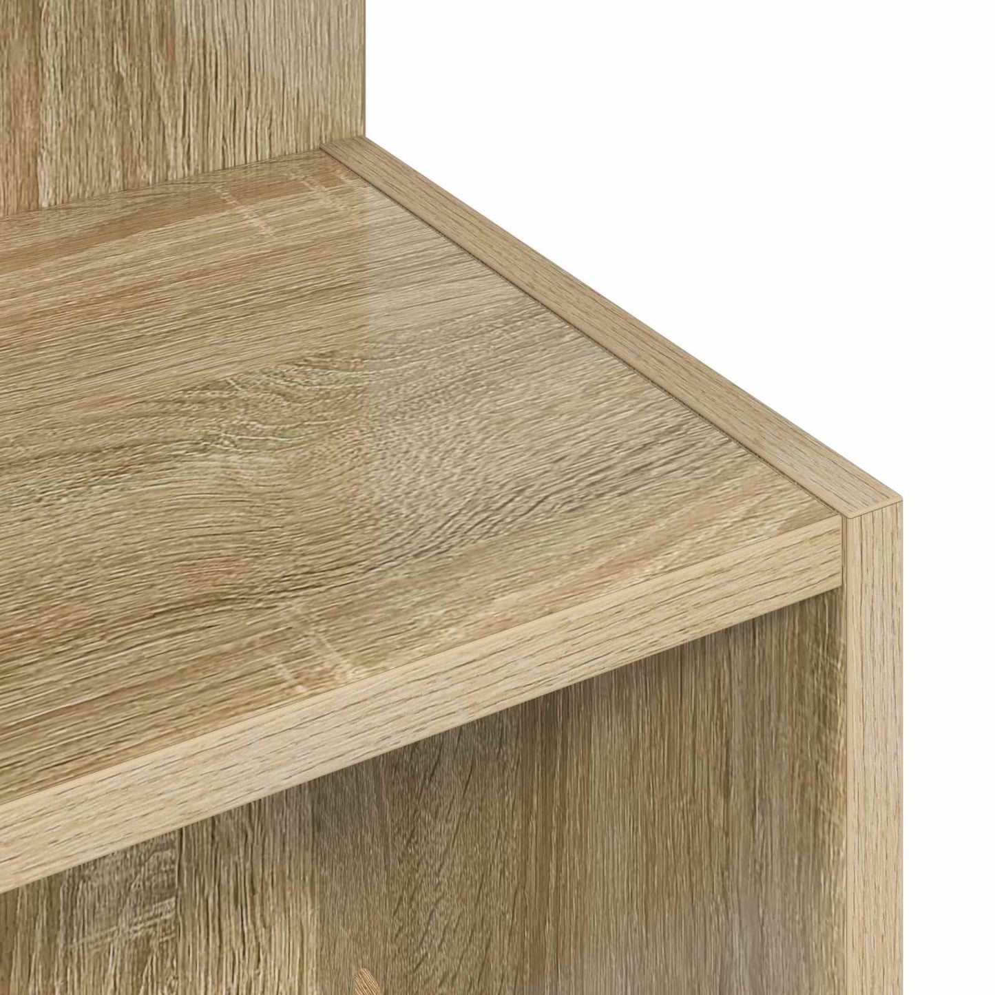 vidaXL Τραπεζάκι Πλευράς Sonoma Δρυς Ø 39,5 x 55 εκ.