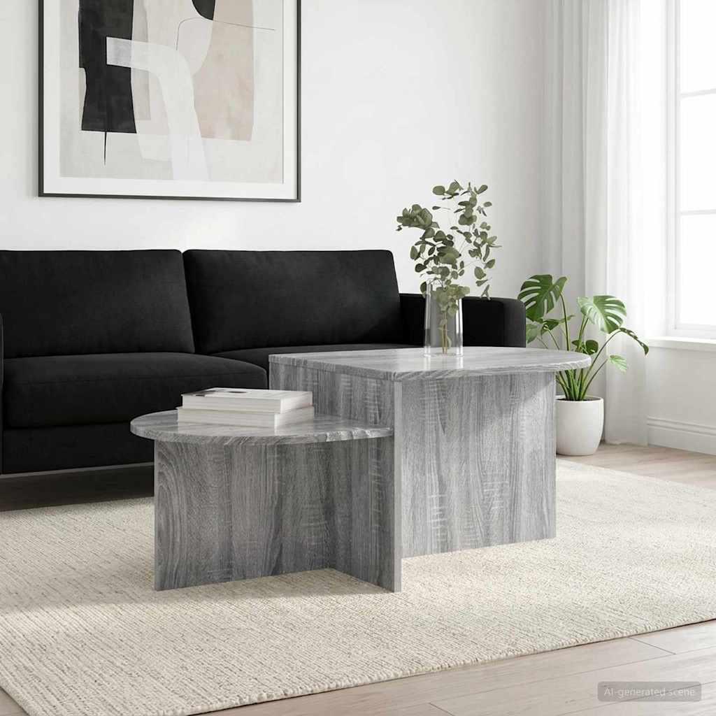 vidaXL Τραπεζάκι σαλονιού Γκρι Sonoma 100 x 50 x 40 cm
