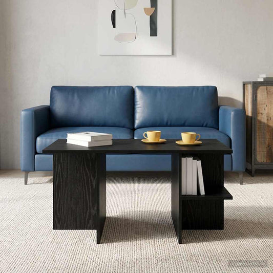 vidaXL Τραπεζάκι σαλονιού Μαύρη Δρυς 87 x 50 x 45 εκ