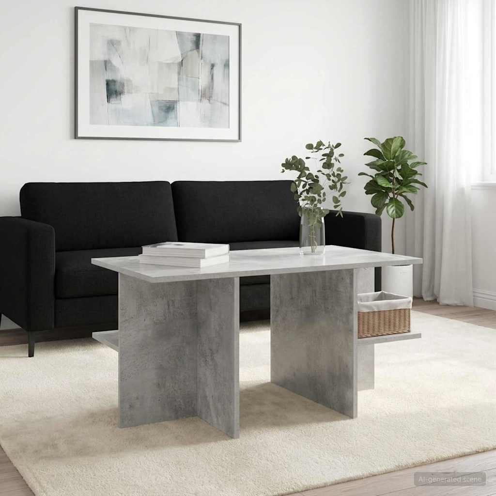 vidaXL Τραπεζάκι σαλονιού Γκρι Σκυροδέματος 87 x 50 x 45 εκ