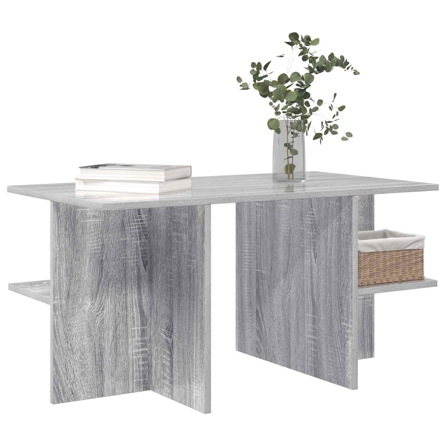 vidaXL Τραπεζάκι σαλονιού Γκρι Sonoma 87 x 50 x 45 εκ