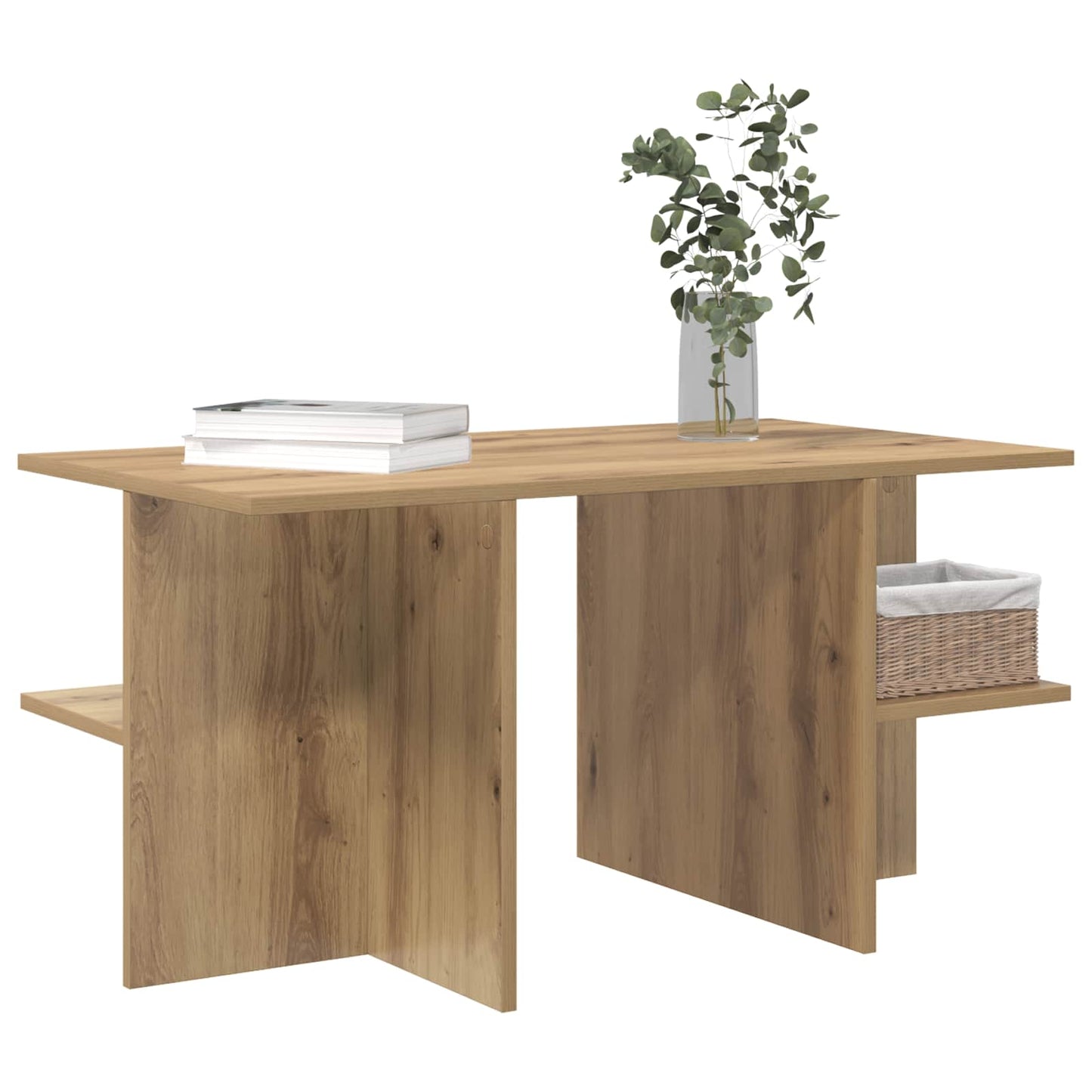 vidaXL Τραπεζάκι σαλονιού Artisan Δρυς 87 x 50 x 45 εκ