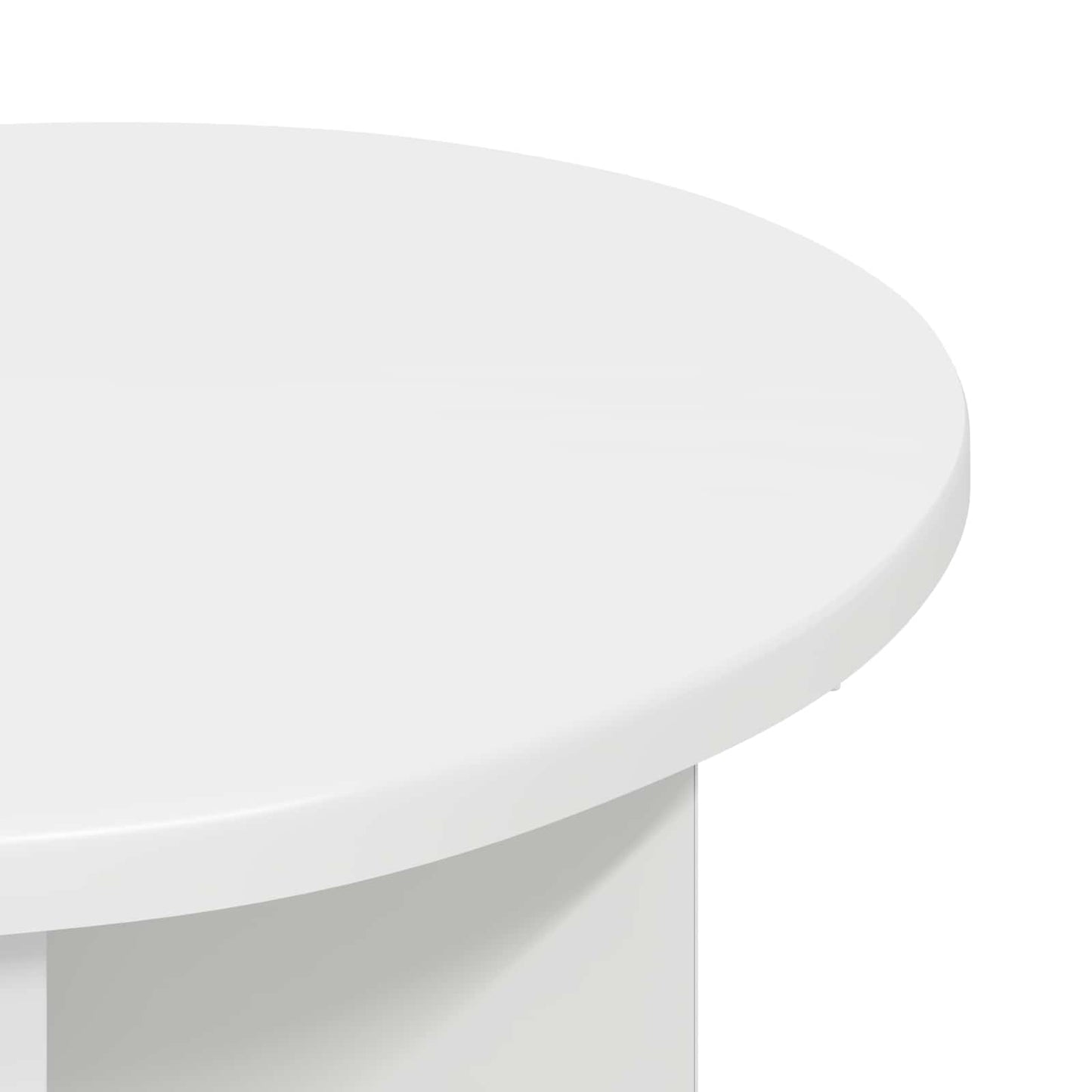 vidaXL Τραπεζάκι Πλευράς 2 pcs Λευκό Ø 39 x 38 εκ Επεξεργασμένο Ξύλο