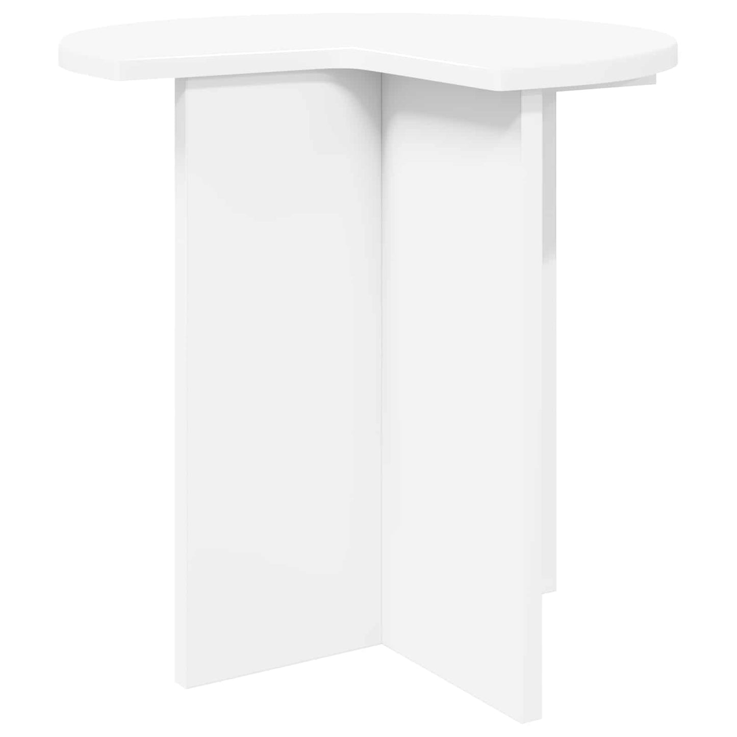 vidaXL Τραπεζάκι Πλευράς 2 pcs Λευκό Ø 39 x 38 εκ Επεξεργασμένο Ξύλο