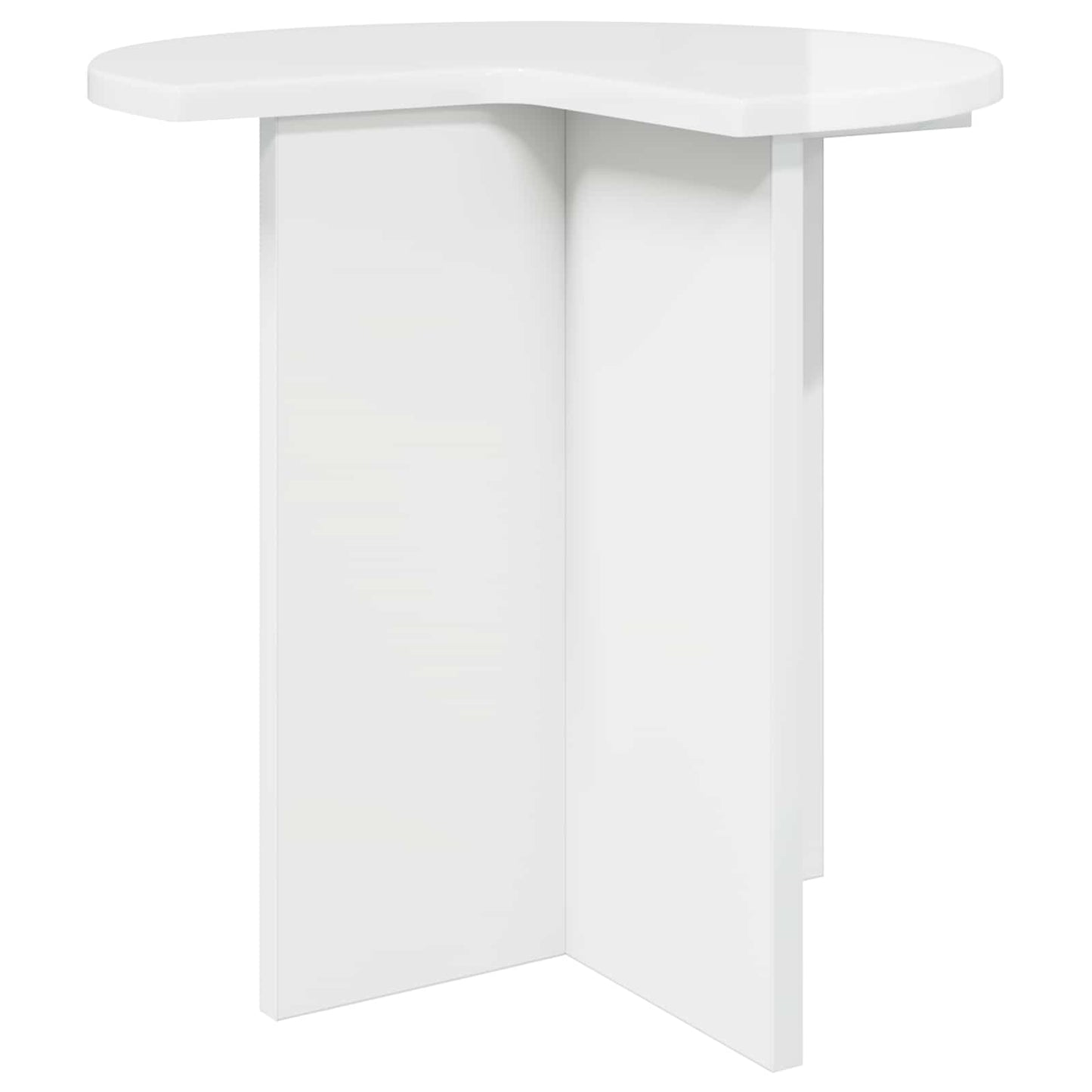 vidaXL Τραπεζάκι Πλευράς 2 pcs Γυαλιστερό Λευκό Ø 39 x 38 εκ