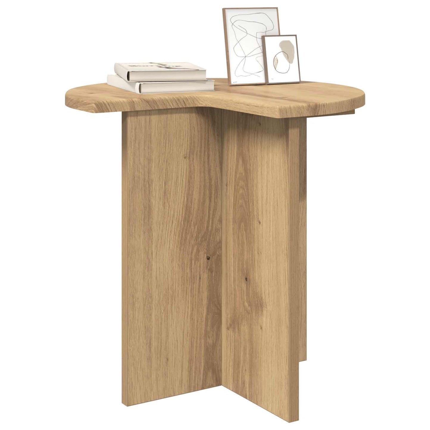 vidaXL Τραπεζάκι Πλευράς Artisan Δρυς Ø 39 x 38 εκ Επεξεργασμένο Ξύλο