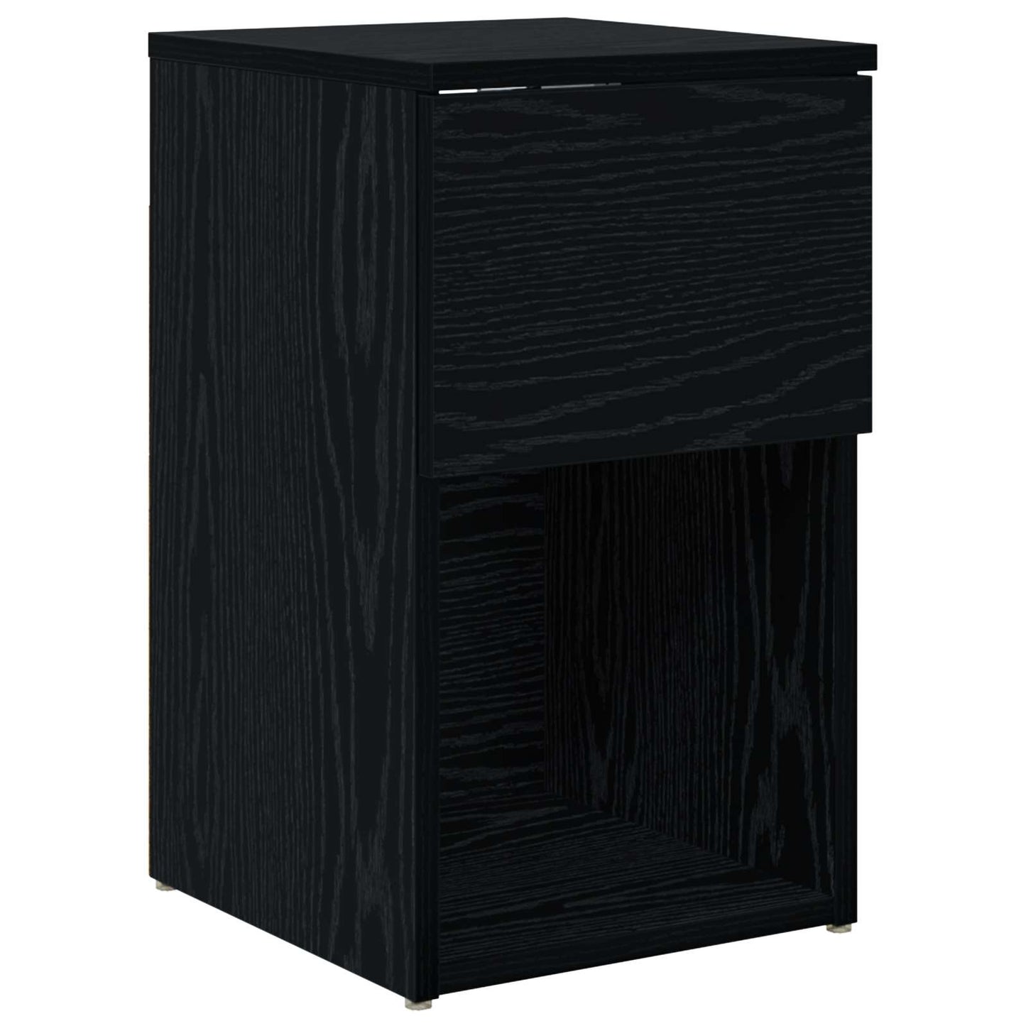 vidaXL Ντουλάπι κρεβατιού 2 τμχ. Μαύρη Δρυς 29 x 31,5 x 49 εκ