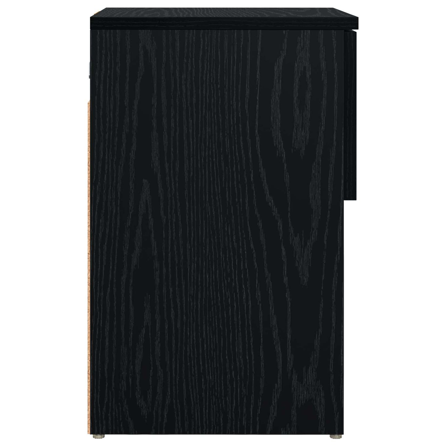 vidaXL Ντουλάπι κρεβατιού 2 τμχ. Μαύρη Δρυς 29 x 31,5 x 49 εκ