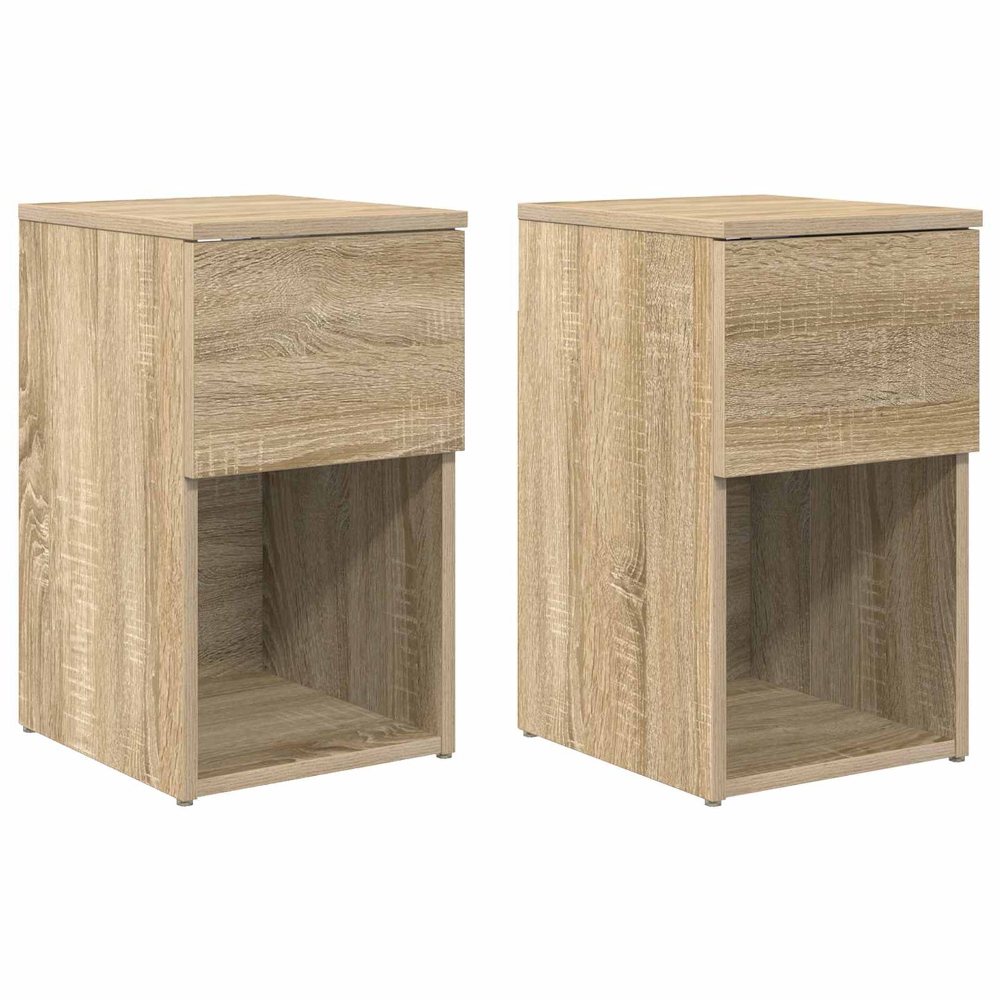 vidaXL Ντουλάπι κρεβατιού 2 τμχ. Sonoma Δρυς 29 x 31,5 x 49 εκ