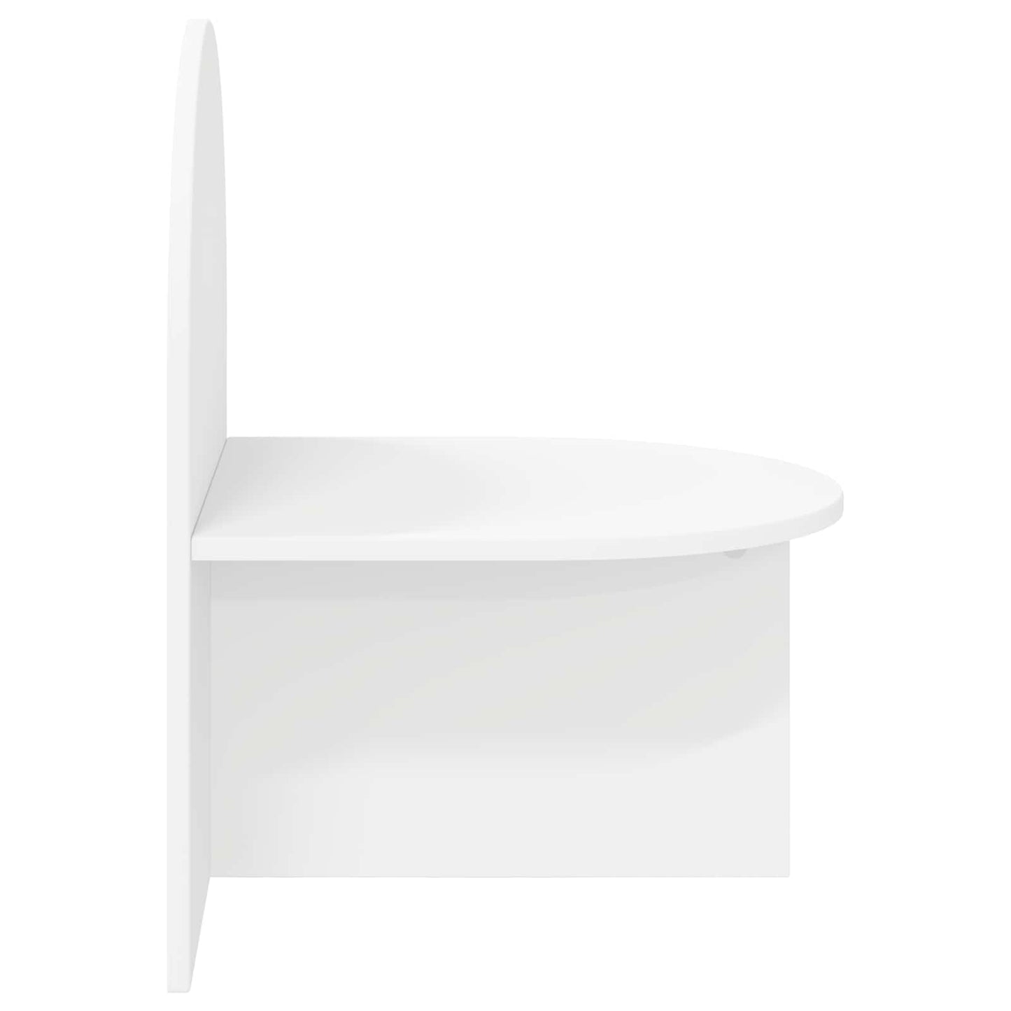 vidaXL Κομοδίνο Λευκό 48 x 49 x 65 εκ. Μηχανικά επεξεργασμένο ξύλο