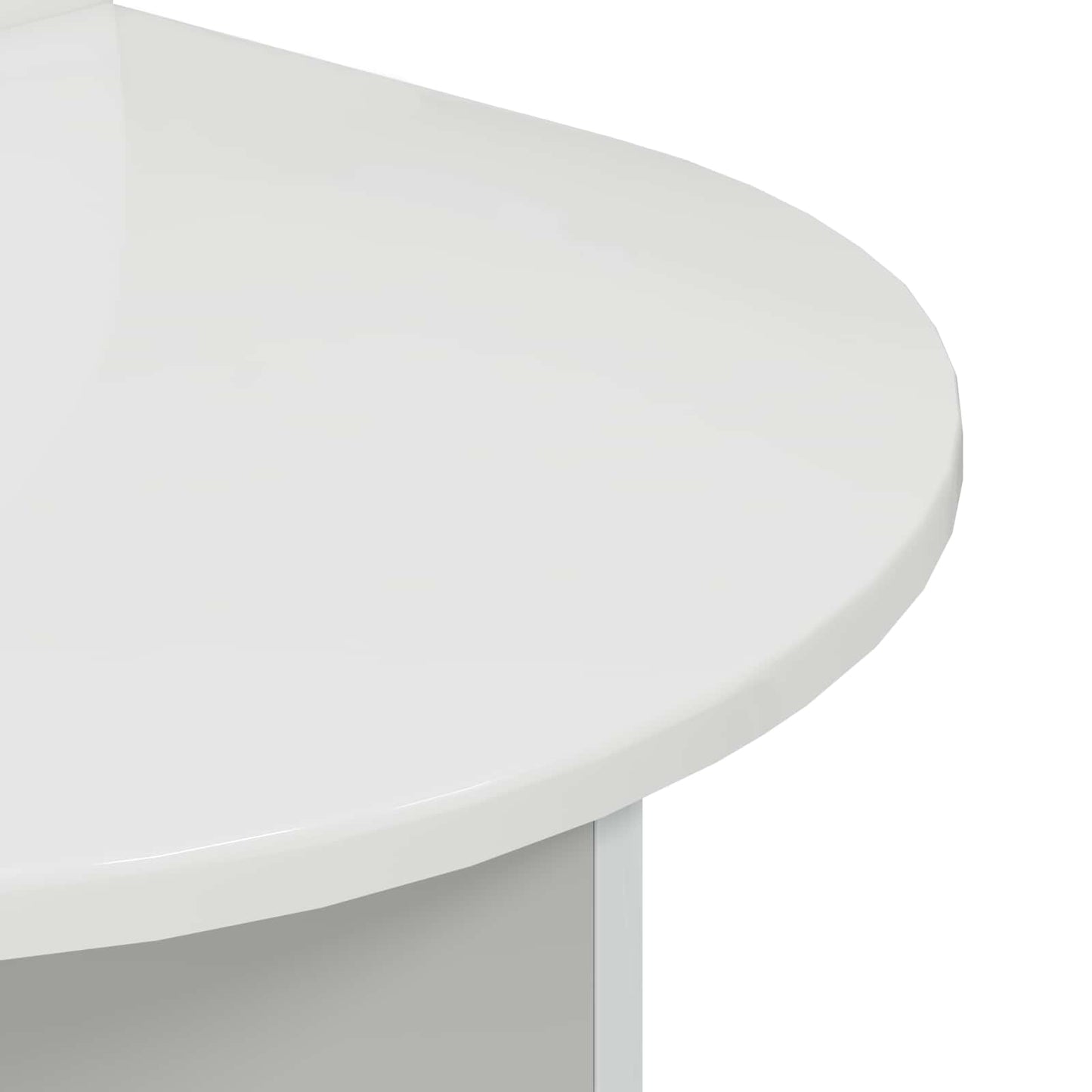 vidaXL Κομοδίνο 2 τμχ. Γυαλιστερό Λευκό 48 x 49 x 65 εκ.