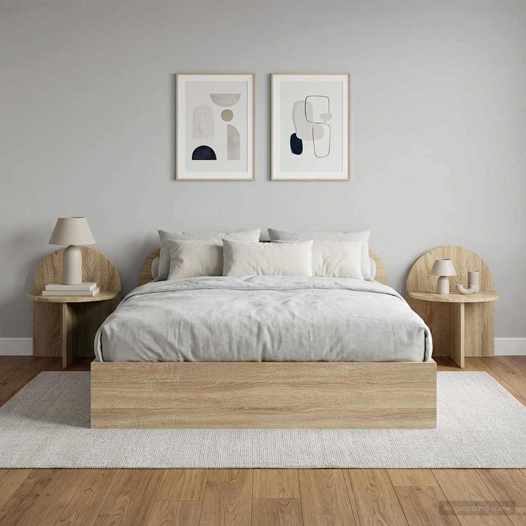 vidaXL Κομοδίνο 2 τμχ. Sonoma Δρυς 40 x 35,5 x 45,5 εκ.