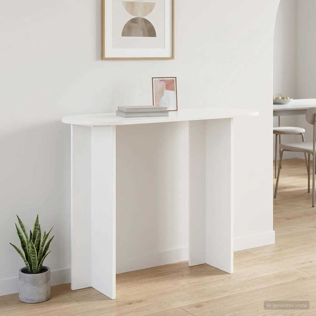 vidaXL Τραπέζι κονσόλας Λευκό 100 x 39,5 x 75 εκ Επεξεργασμένο Ξύλο