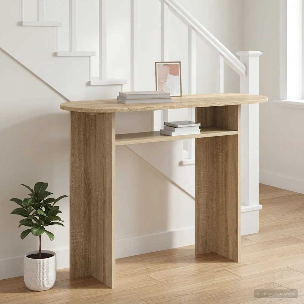 vidaXL Τραπέζι κονσόλας Sonoma Δρυς 100 x 39,5 x 75 εκ