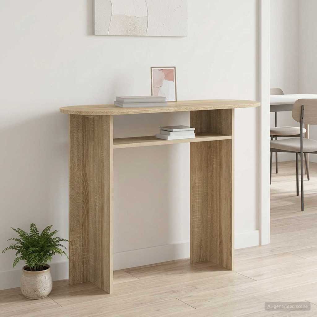 vidaXL Τραπέζι κονσόλας Sonoma Δρυς 100 x 39,5 x 75 εκ