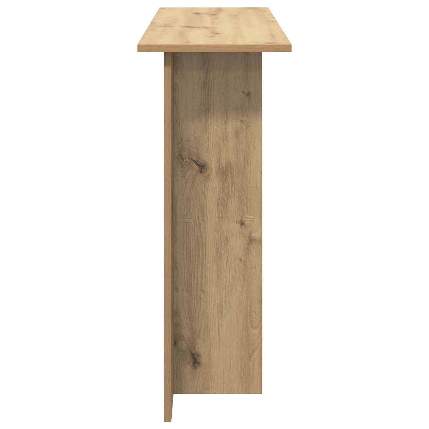 vidaXL Τραπέζι κονσόλας Artisan Δρυς 100 x 30 x 75 εκ