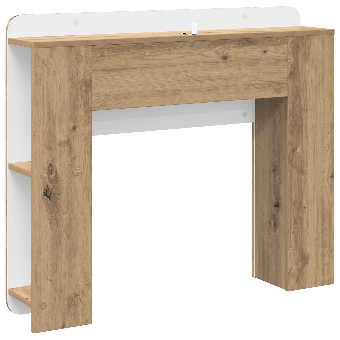 vidaXL Κρεβάτι με Κεφαλάρι Artisan Δρυς 80 cm Επεξεργασμένο Ξύλο