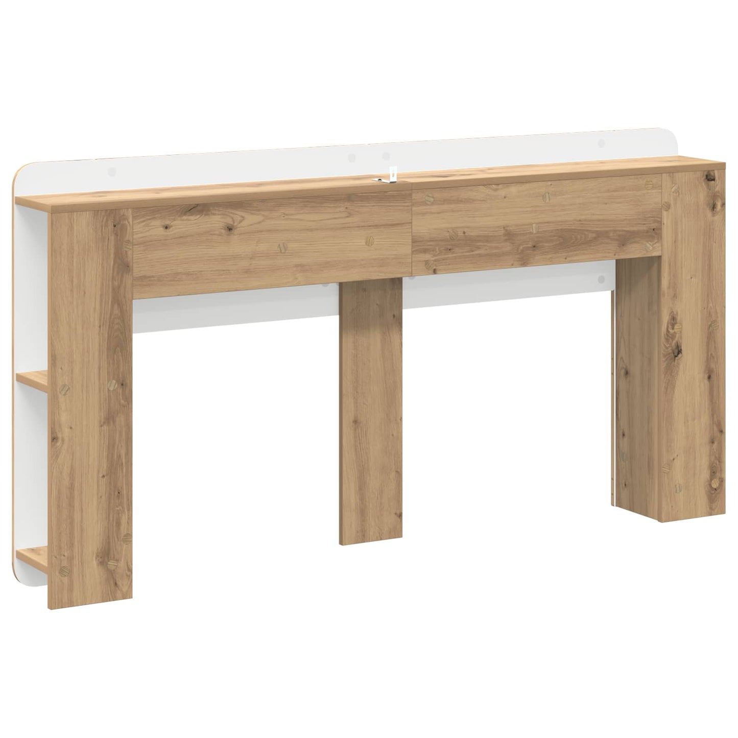 vidaXL Κρεβάτι με Κεφαλάρι Artisan Δρυς 140 cm Επεξεργασμένο Ξύλο