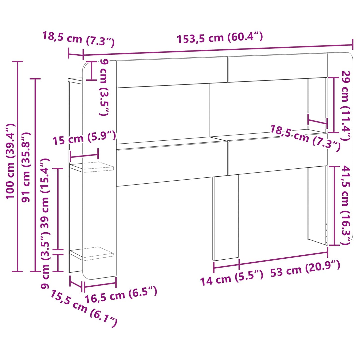 vidaXL Κρεβάτι με Κεφαλάρι Artisan Δρυς 140 cm