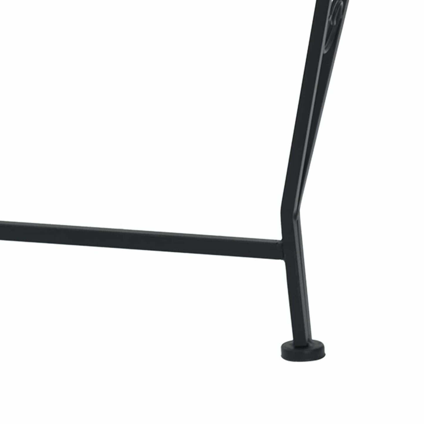 vidaXL Παγκάκι Δέντρου Ø 160 x 89 εκ Ατσάλι Μαύρο Γύρος