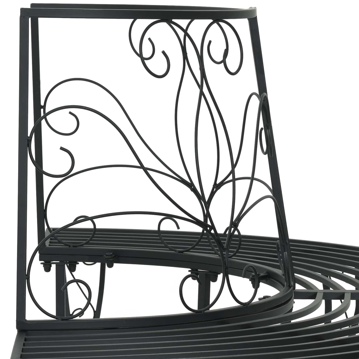 vidaXL Παγκάκι Δέντρου 4-Αριθμός καθισμάτων 160 x 80 x 89 εκ Ατσάλι