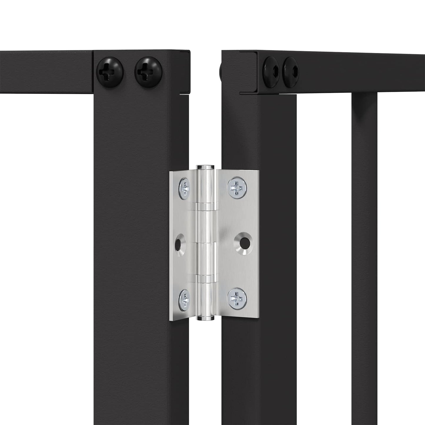 vidaXL Πόρτα Σκύλου 6 τμχ. Μαύρο 80 x 100 cm Επικαλυμμένος Χάλυβας