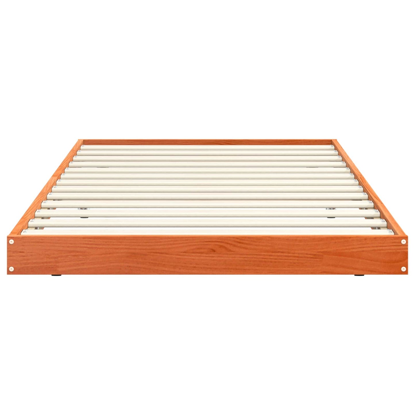 vidaXL Σκελετός Κρεβατιού Κερωτό καφέ 90 x 200 cm Στερεά ξυλεία πεύκου