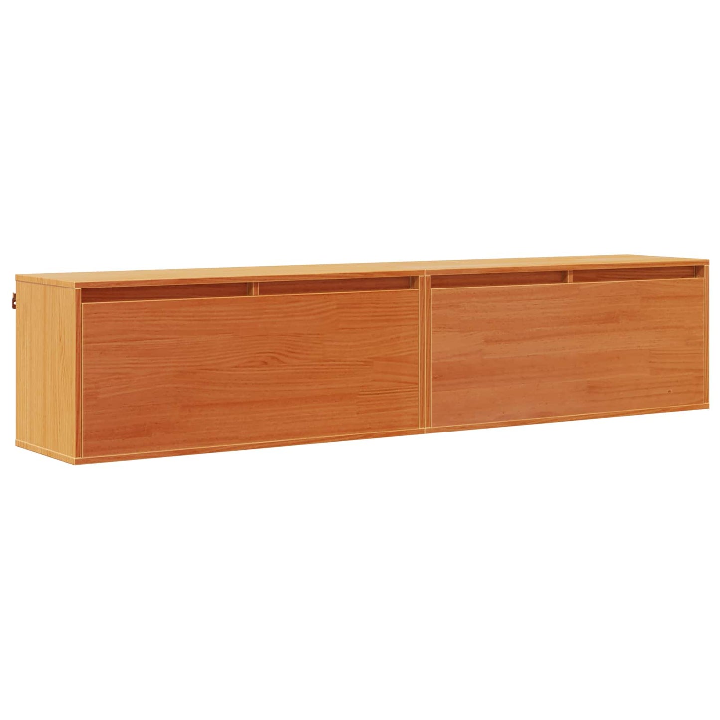 vidaXL Ντουλάπα Τοίχου με ράφι 2 pcs Κερωτό καφέ 80 x 30 x 35 cm
