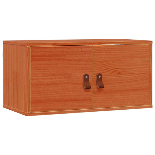 vidaXL Ντουλάπα Τοίχου με ράφι 2 pcs Κερωτό καφέ 60 x 30 x 30 cm