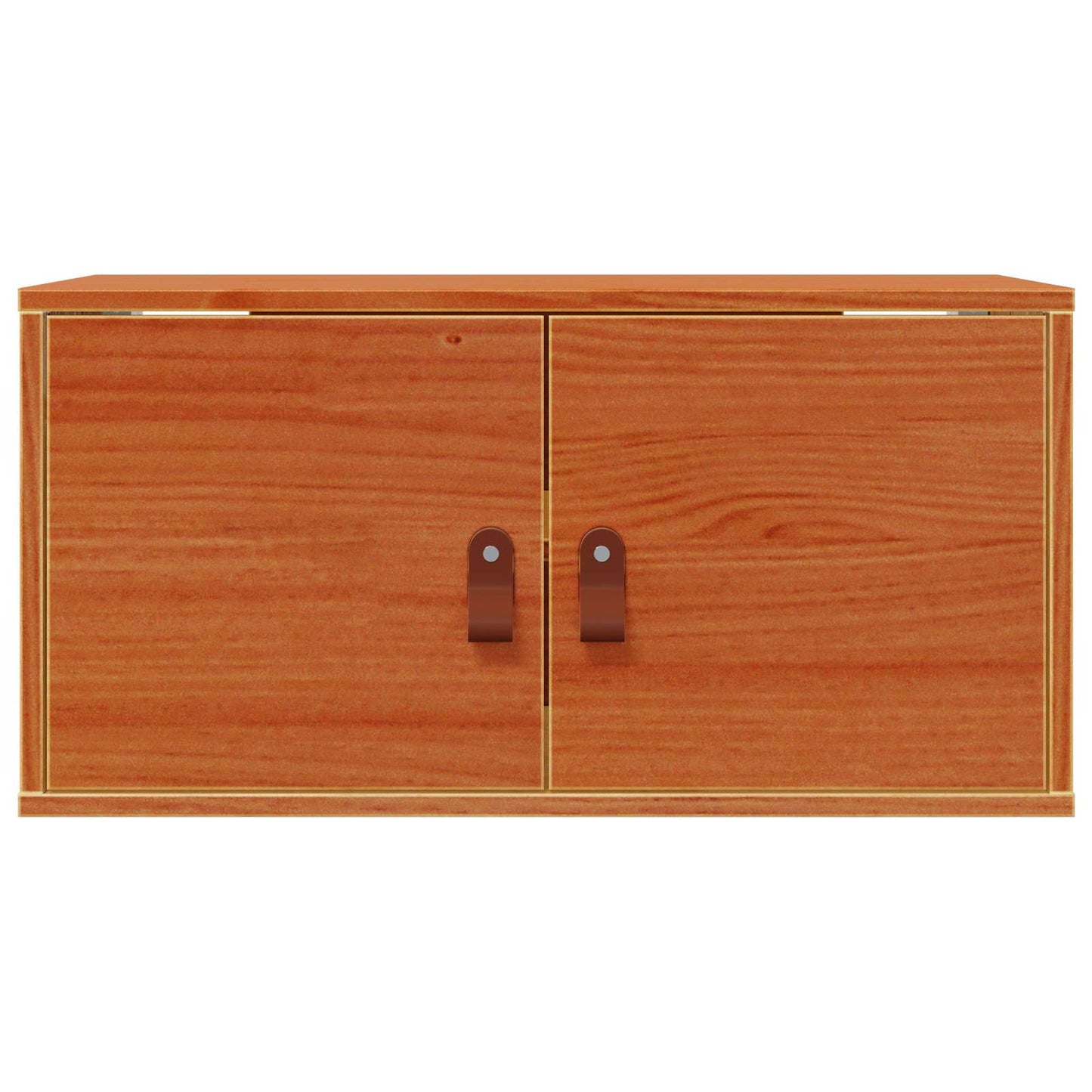 vidaXL Ντουλάπα Τοίχου με ράφι 2 pcs Κερωτό καφέ 60 x 30 x 30 cm